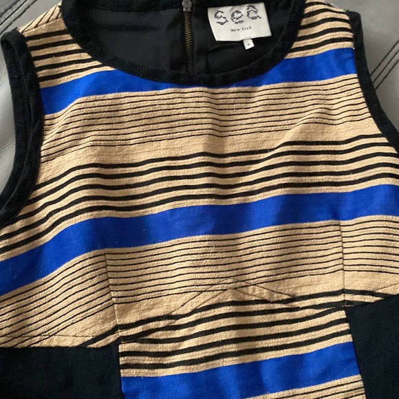 Sea New York Striped Shift Dress🖤💙🖤 - Picture 4 of 13